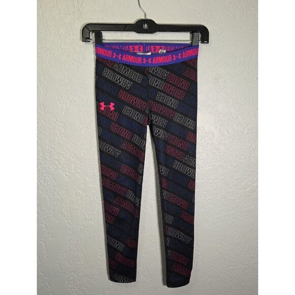 Girl's Under Armour Heat Gear Full Length All Over Print YSM - Picture 1 of 4
